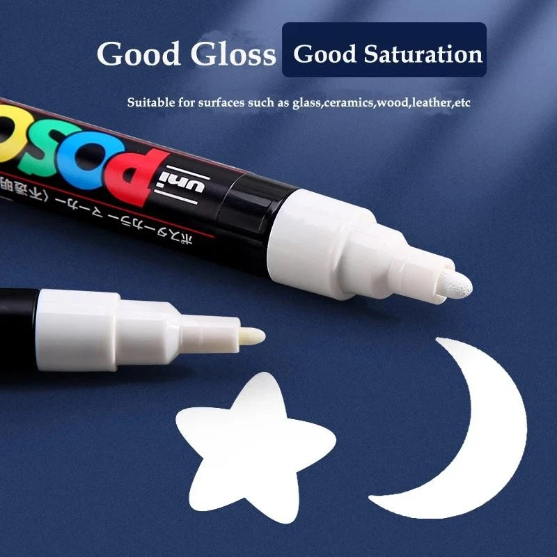 Acrylic Paint Markers Set Pc-1m/3m/5m Quick Dry Pens for Art Graffiti Drawing - Image 4 of 4