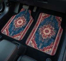 New Car Floor Mats Vintage Carpet Printed Universal 2 Front 2 Rear New Car Floor Mats Vintage Carpet Printed Universal 2 Front 2 Rear