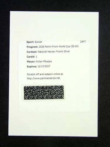 2026 Panini World Cup Prizm Kylian Mbappe National Heroes Auto Silver /75