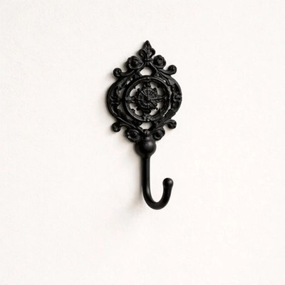 Ornate Metal Wall Hook Coat Hat Towel Hangings Heavy Duty Key Holder