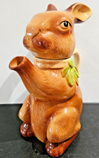 Vintage Tony Wood Staffordshire England - Teapot - Rabbit (Bobtail Bunny)