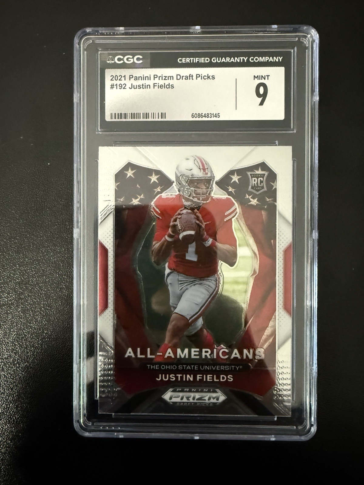 2021 Panini Prizm Draft Picks - All-American Justin Fields Silver Prizm (RC)