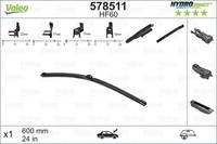 Valeo 578511 Wischblatt FüR Seat Skoda Volvo Vw