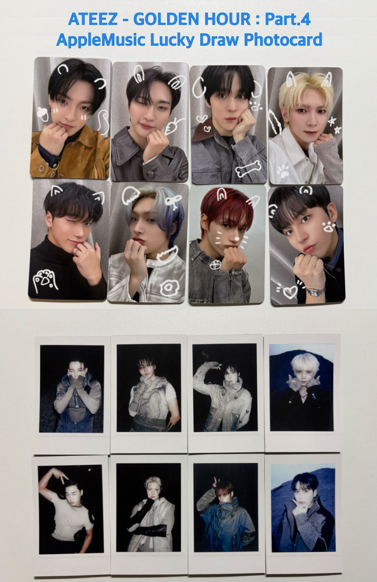 ATEEZ] GOLDEN HOUR : Part.4 APPLEMUSIC LUCKY DRAW Photocard | eBay