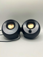 Creative Pebble 2.0 Desktop Speakers, USB-Powered Wired AUX/USB Input, Black