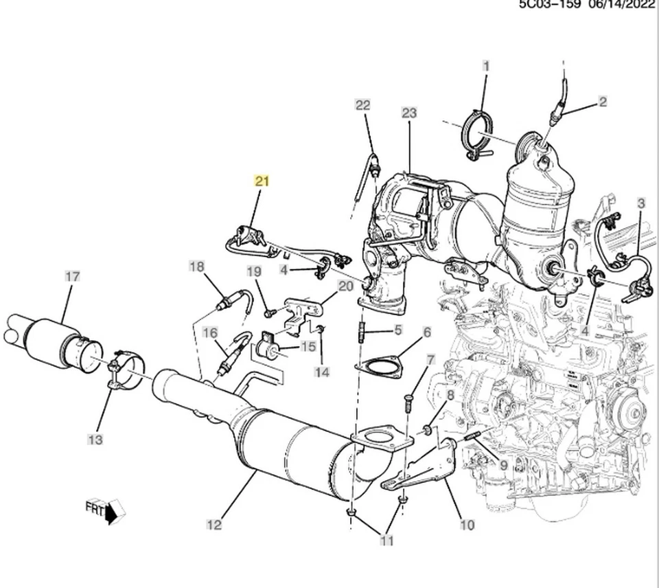 Emission Reduction Fluid Injector Cadillac Escalade Chevrolet Tahoe GMC Yukon - Image 2 of 4