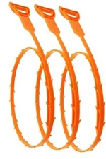 3 PCS Drain Snake Hair Catcher Clog Remover Tool, Shower Snake Hook Sink