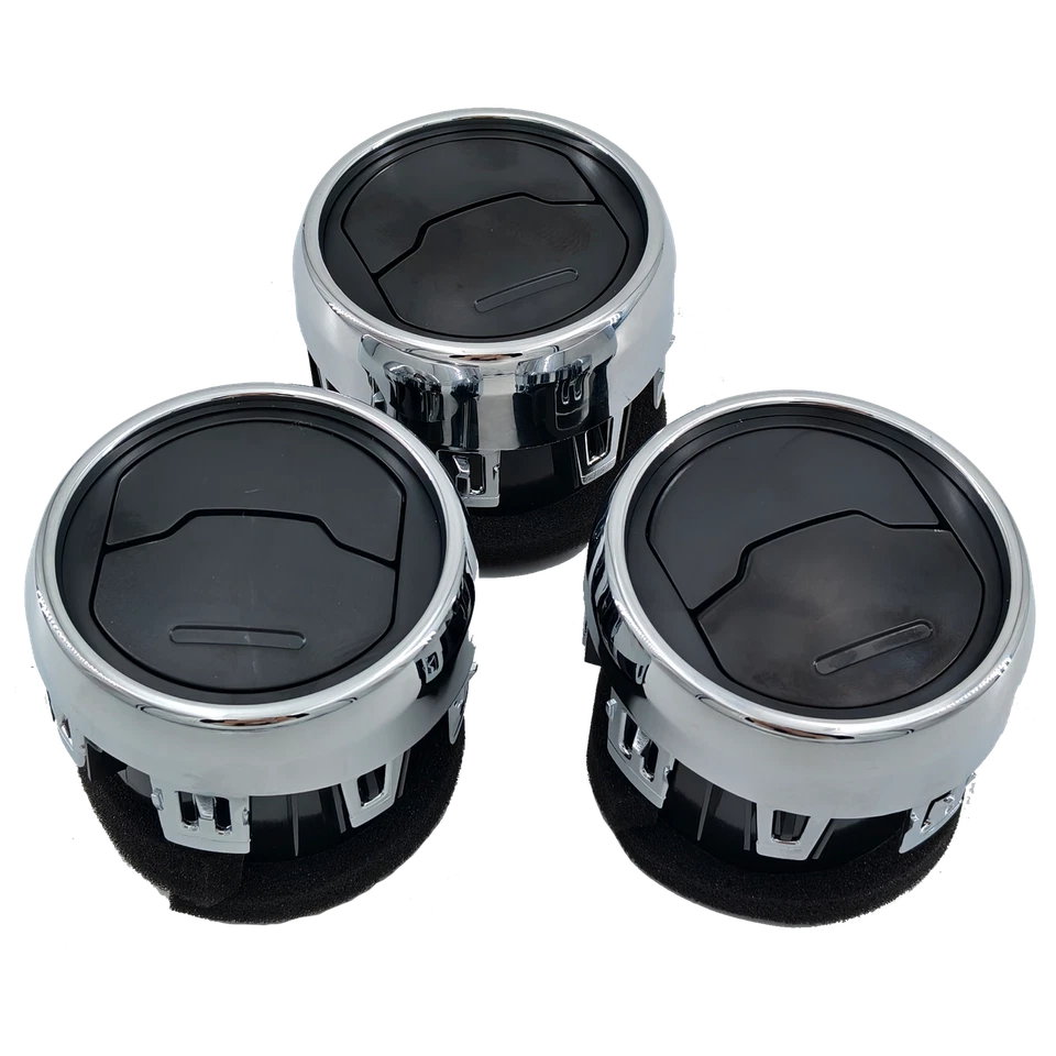 3PC Inner Dash Center A/C Air Vent Louvre For Ford Mustang 2015-2020 Foto 2 de 4