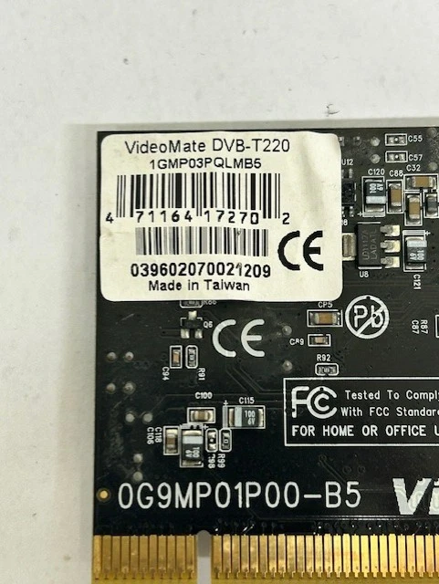 Compro VideoMate DVB-T220 1GMP03PQLMB5 PCI TV Tuner Card - Image 2 of 4