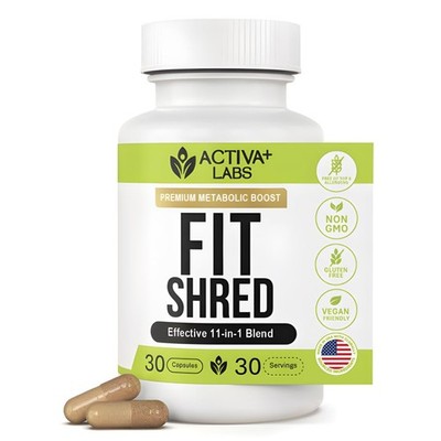 Activa Labs Fit Shred 11-in-1 Weight Management Herbal Supplement for Energy,...