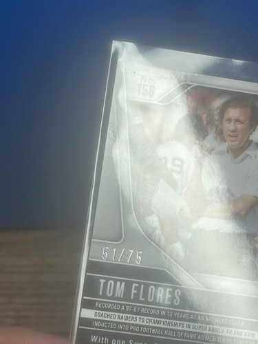 2024 Prizm Green Scope Tom Flores /75 - Picture 3 of 3