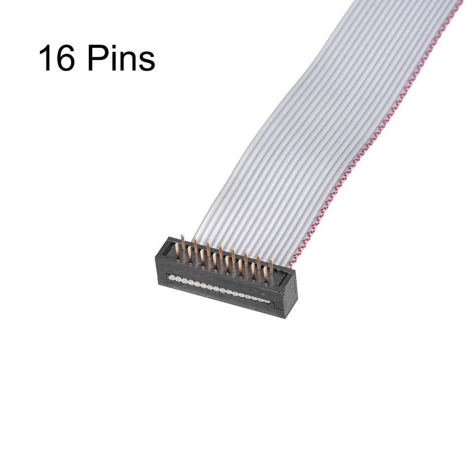 Cable Cinta Alambre Plano IDC FC/FD Conector tipo 16 Pines 2,54 Paso, 0,2m largo - Imagen 2 de 4