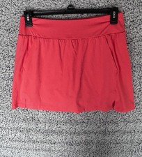 Travis Mathew Game Set Match Women's Tennis Skort Coral Red  NWT $89.95