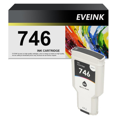 Eveink 746 Matte Black Ink Cartridge P2V83A Compatible For 746 Ink Cartridge