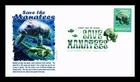 US COVER SAVE THE MANATEES FIRST DAY ISSUE PICTORIAL CANCEL PANDA CACHET