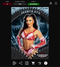 DIGITAL Topps WWE Slam 25 ELIMINATION CHAMBER Black - JAZMYN NYX