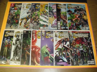 Lot of 14 Champions 2016 series run #1-10 + 14-16 NM! Marvel vol 2 2 3 4 1-27