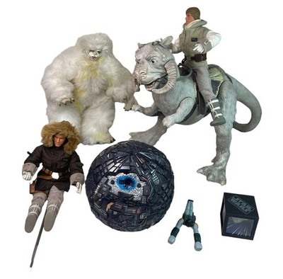 Star Wars Konvolut Figuren Tauntaun, Luke, Han Solo, Wampa, Borg Kugel und mehr