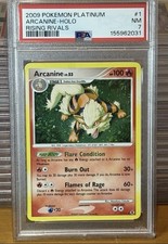 Arcanine 1/111 Platinum Rising Rivals Holo PSA 7 NM Fresh Cert on eBay