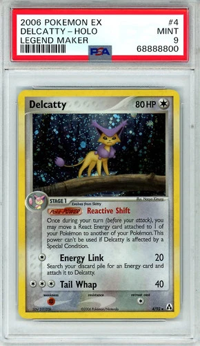 2006 Pokemon EX Legend Maker Delcatty #4 Holo PSA 9 MINT