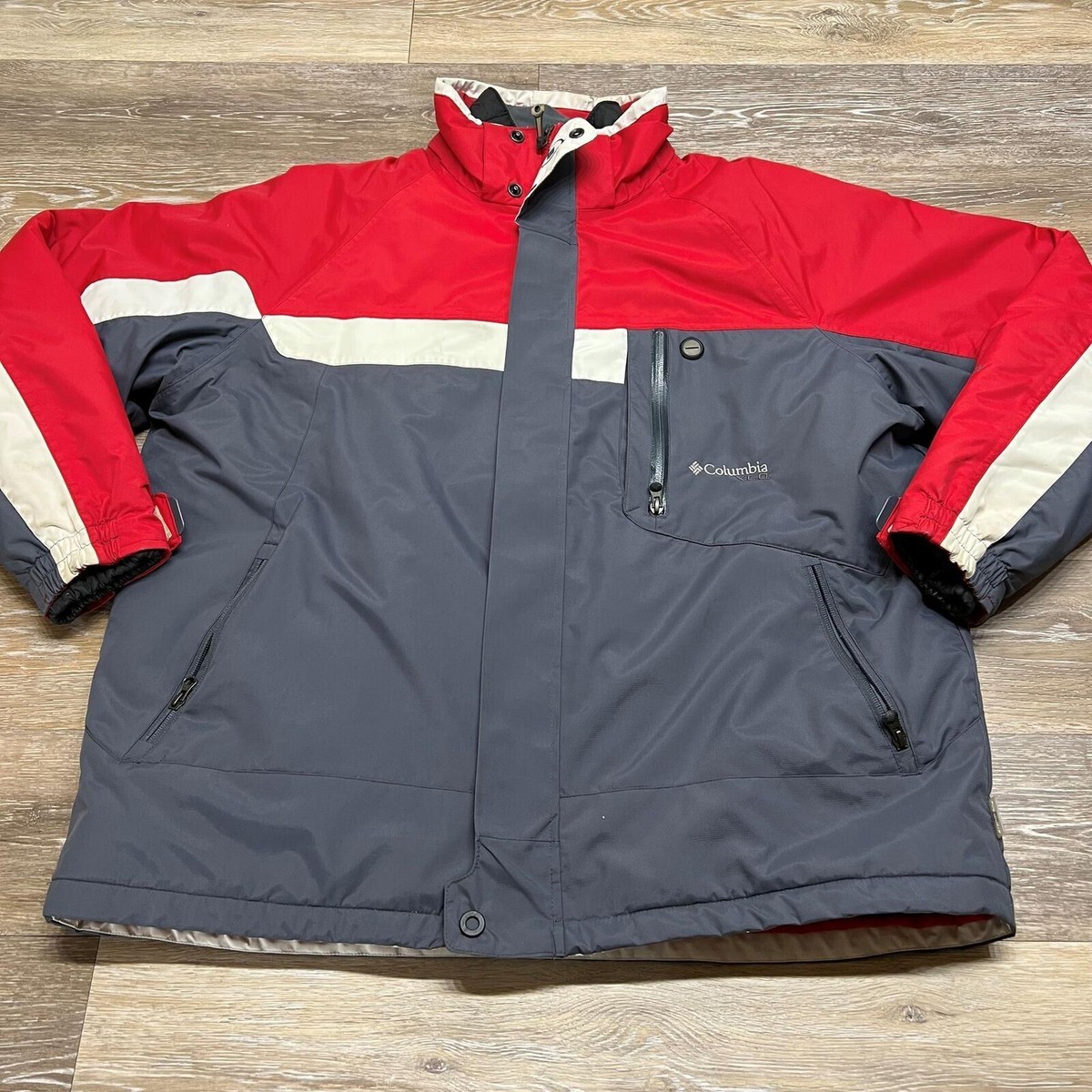 SimianRing 2way jacket RED/GRAY XLサイズ SimianRing 2way jacket RED/GRAY XLサイズ - メルカリ