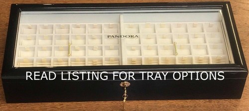 PANDORA | CAJA DE EXHIBICIÓN DE JOYERÍA NEGRA CON TAPA DE VIDRIO ✪NUEVO✪ DISTRIBUIDOR DE PRESENTACIÓN RARA NOSOTROS - Imagen 3 de 18
