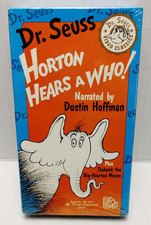 Rare Dr. Seuss HORTON HEARS A WHO! VHS 1992 Narrated By Dustin Hoffman  Sealed