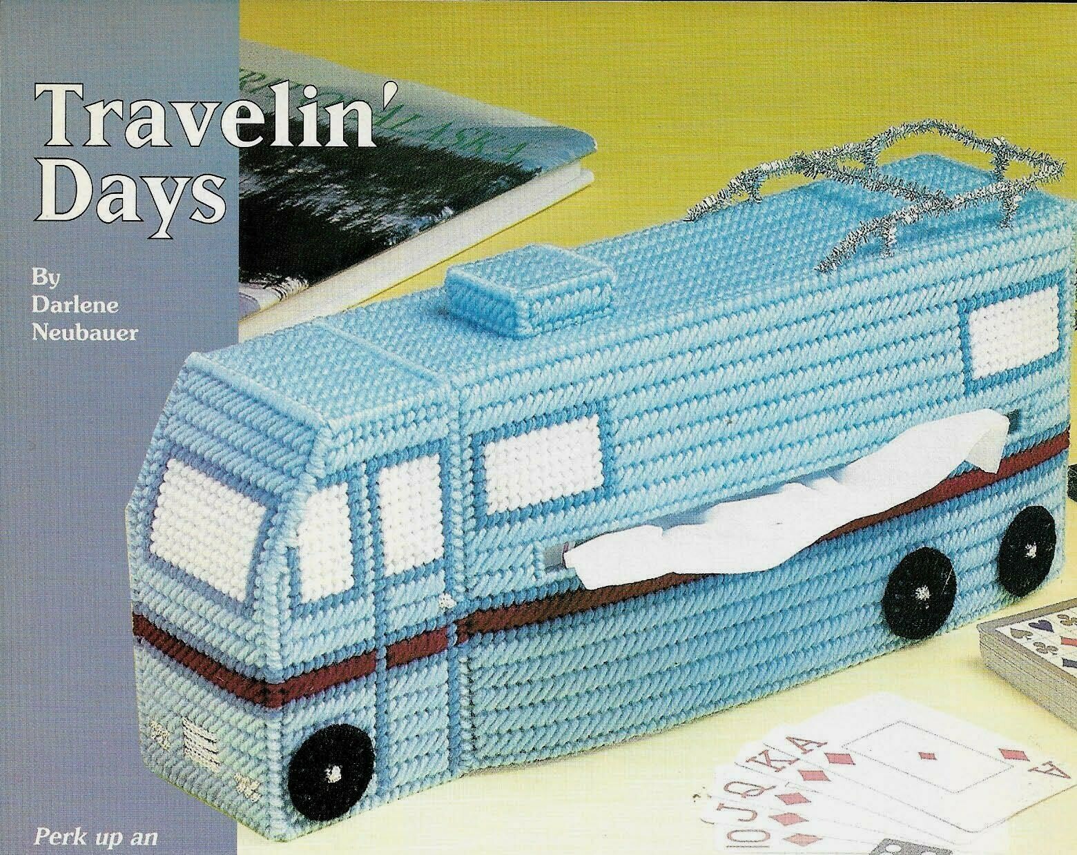 Travelin Pattern TRAVELIN' DAYS MOTOR HOME TISSUE BOX COVER PLASTIC CANVAS PATTERN ...