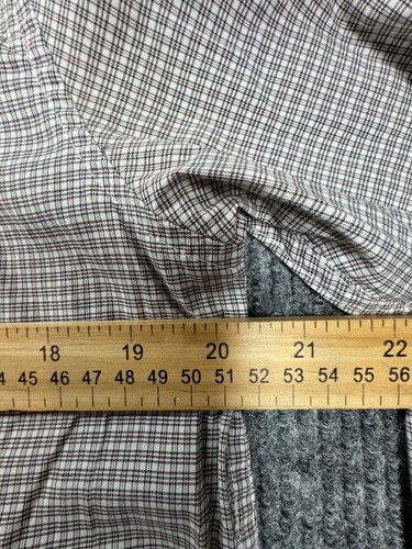 Volcom Shirt Mens Medium Gray Plaid Workwear Long Sleeve Button Front Logo - Picture 5 of 9