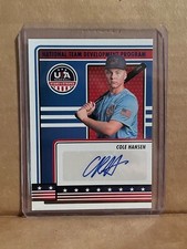 COLE HANSEN 2023 PANINI USA BASEBALL STARS & STRIPES AUTO NTDP-CH