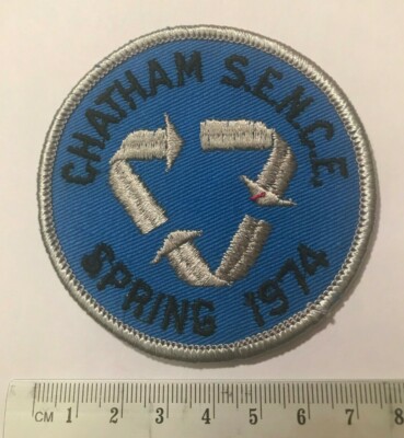 Chatham S.E.N.C.E. Spring Conservation 1974 Vintage Twill Cloth Back Patch