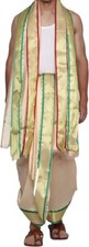 Men Dhoti, Dhoti With Towel, Pooja Dhoti, Silk Dhoti, Men Silk Dhoti