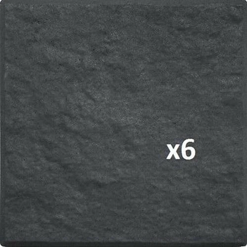 12" x 12" Stomp Stone Landscaping Patio Paver Recycled Rubber Faux Natural Slate - Image 3 of 4