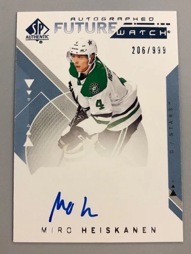 Miro Heiskanen 2018-19 SP Authentic #191 RC Future Watch AUTO #ed/999