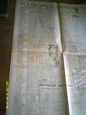 TOUR DE FRANCE CYCLISTE 1947 NUMERO SPECIAL MIROIR DU SPRINT 17/07 TARCHINI