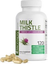 Milk Thistle 1000mg Silymarin Marianum Dandelion Root Liver Health Support 120