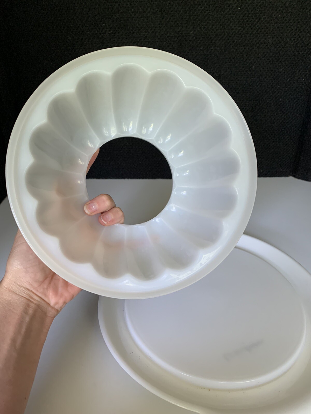 Vintage Tupperware Jello Mold Jel-N-Serve Gelatin w/ 3 Lids 5 Piece Set