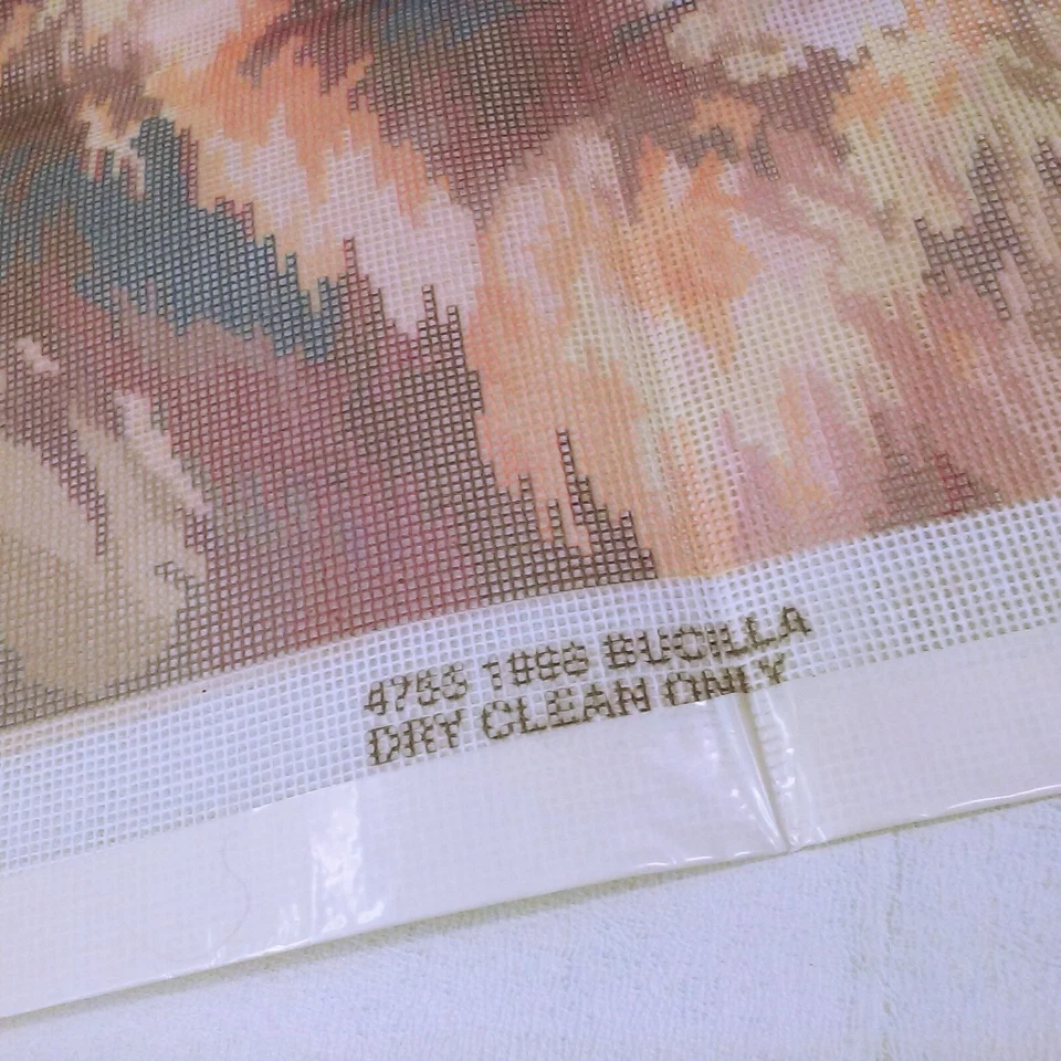 Vintage Bucilla Needlepoint #4755 Canvas Only 'King of Jungle' Lion 14x14 NOS - Image 3 of 4