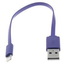 For iPhone 5 6S 7 8 Plus Charger Short USB Cable Cord Power Wire Fast Charge