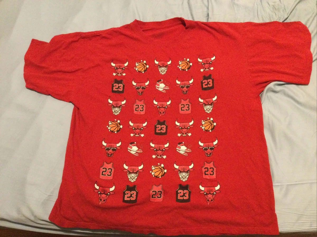 Tee Tree Chicago Bulls Michael Jordan Logo Jersey T Shirt Size 2XL