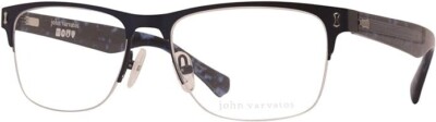 John Varvatos Brille Jv V181 Marine 54mm Semi-Rahmenlos - Hergestellt IN Japan