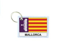 Keychain Double-Sided Print Mallorca Flag