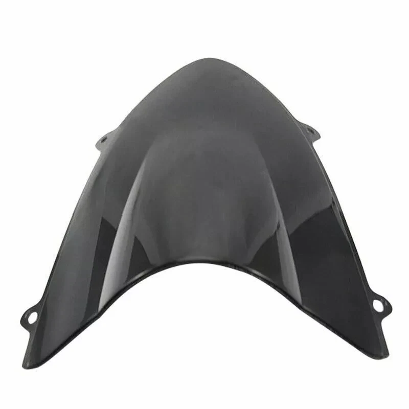 Parabrisas negro doble burbuja ABS para Kawasaki Ninja EX250R 2008-12 con tornillos Foto 2 de 2