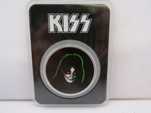 Kiss Rock Band 1 oz Silbermedaillen Münze Raumfahrer Dämon Starchild Catman 4er Set - Bild 6 von 9