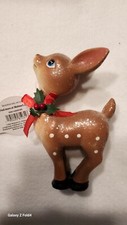 Christmas Deer Ornament New With Tag 5"