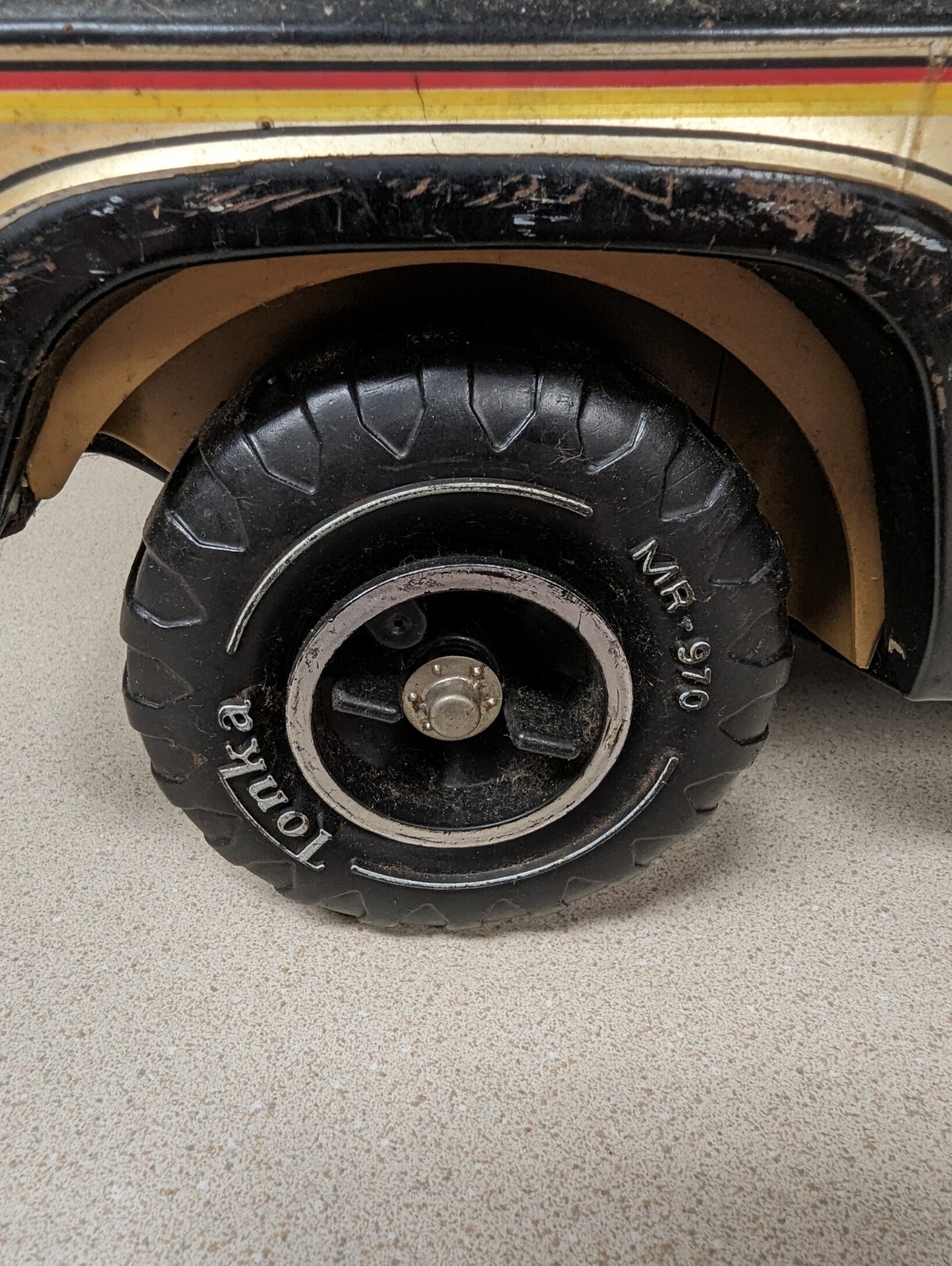 Vintage 1979 Metal Tonka MR970 Bronco Blazer Jeep Made In USA Black