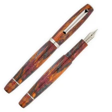 Scribo La Dotta Fountain Pen in Turrita Diamondcast, 18kt 1.1mm Stub Nib NEW