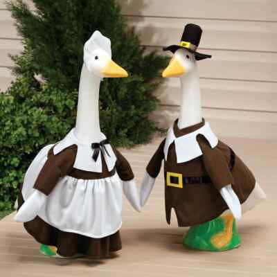 Thanksgiving Pilgrim Goose Outfit Costume for Large 23''H Goose, BOY or GIRL