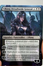 Liliana, Dreadhorde General Proxy Card with Custom designed art