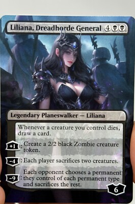 Liliana, Dreadhorde General Proxy Card with Custom designed art | eBay Liliana, Dreadhorde General Proxy Card with Custom designed art | eBay